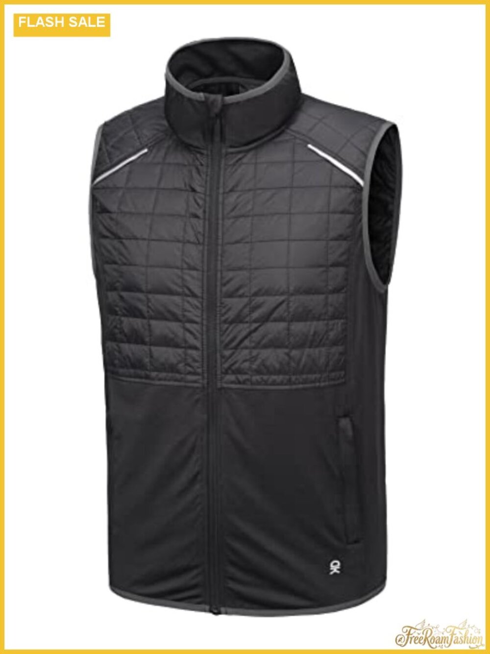 Lightweight Golf Vest Sleeveless Jacket 4 Way Stretch Hybrid Quilted Running